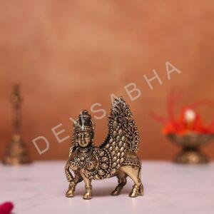 brass kamdhenu murti