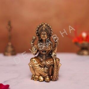 brass lakshmi idol