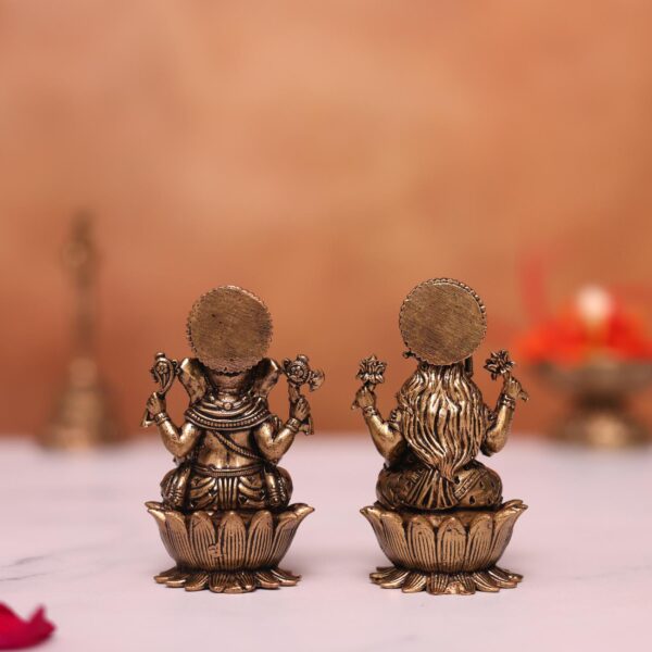 Brass lakshmi ganesh murti height 2.6 inches