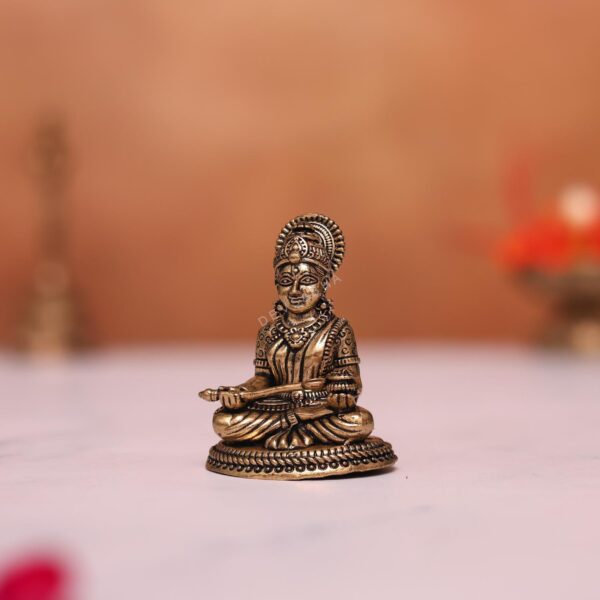 Small brass Annapurna idol 1.9 inches