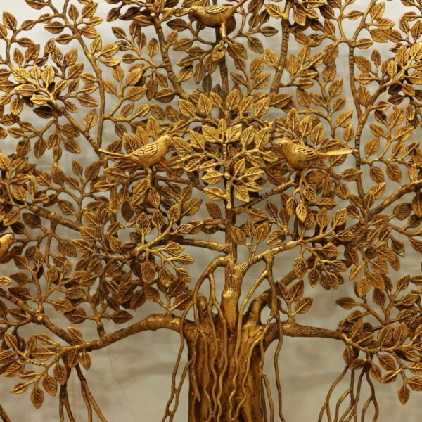 Large brass bodhi tree wall decore height 36 inches