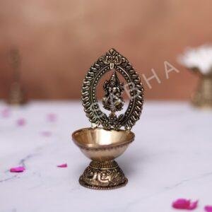 brass laxmi diya