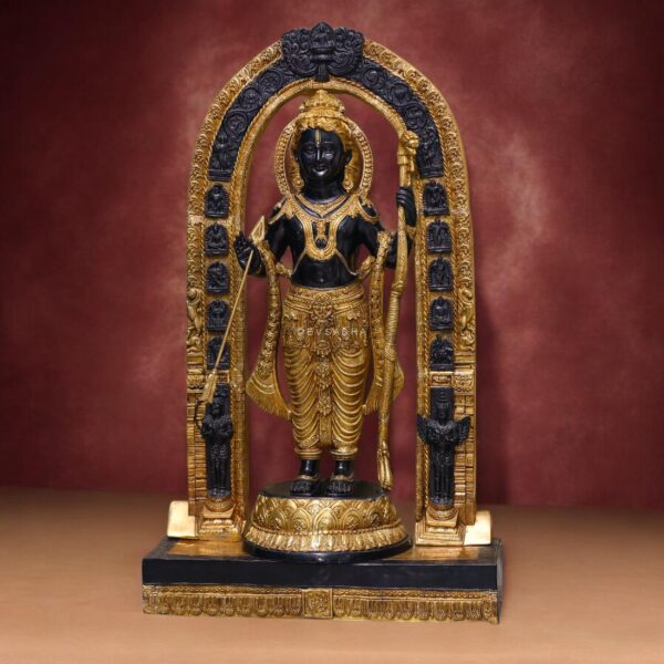 Brass Ram Lalla Statue Large 53-Inch - Ayodhya murti Replica