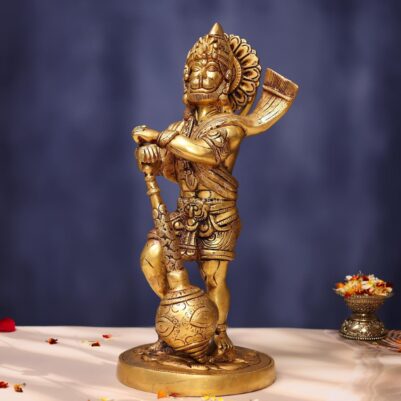 Brass Hanuman Idol 14 Inches
