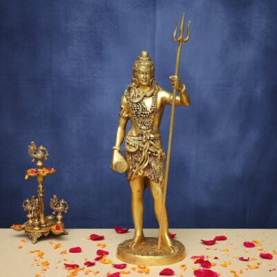 Brass Lord standing Shiva Idol 25.5 Inches