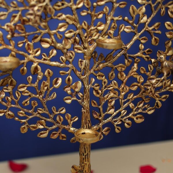 Brass Tree with Deepak Decor 23.2 Inches for Home and Office