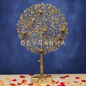 Brass Tree with Deepak Decor 23.2 Inches for Home and Office