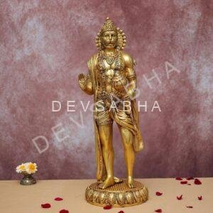 Brass standing Hanuman Idol 22.5 Inches