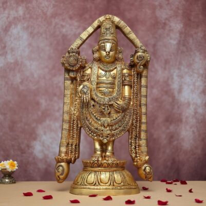 Brass Tirupati Balaji Idol 21.5 Inches