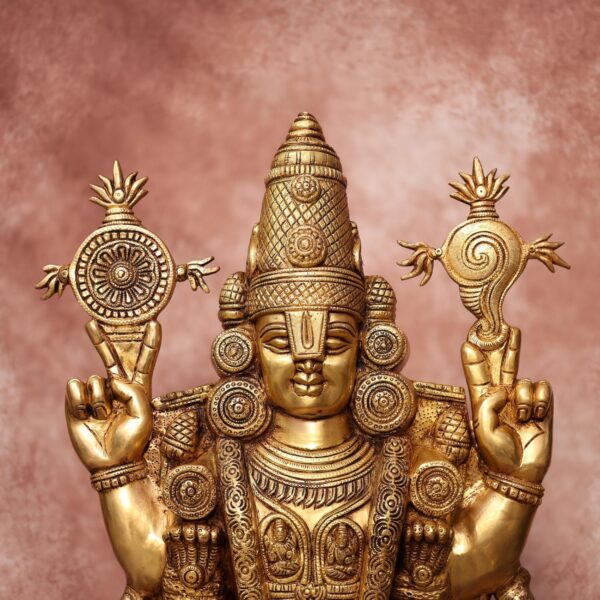 Brass Tirupati Balaji Padmavati Idol 34.5 Inch