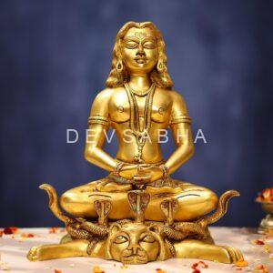 Brass guru goraknath ji statue height 14 inches