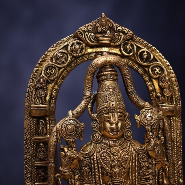 Brass Tirupati Balaji 24 Inch for Home Temple