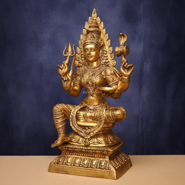 Brass Goddess Mariamman Idol 31 Inches Height