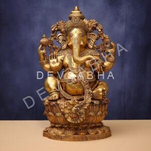 Brass Ganesh Idol 24 Inches Height