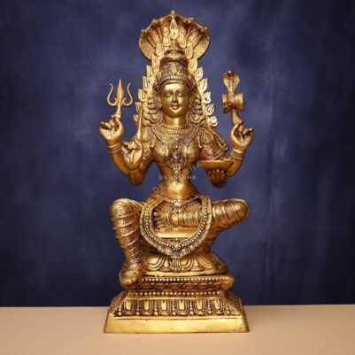 Brass Goddess Mariamman Idol 32 Inches
