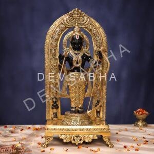 Brass black colour Ram Lala Idol 18 Inches