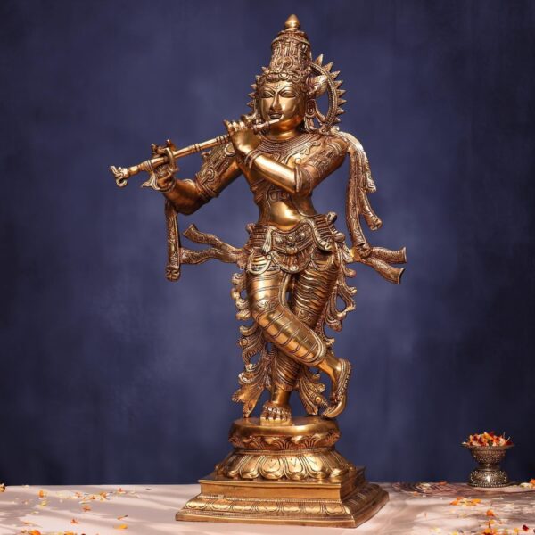 Brass Krishna Idol 25 Inches Height