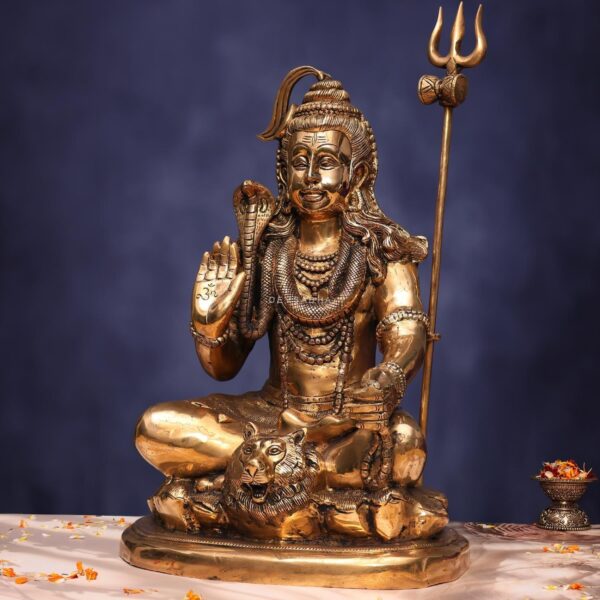 Brass Lord Shiva Idol 21 Inches Height