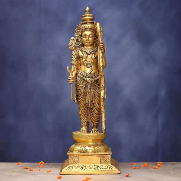 Brass Ram Darbar Idol 24 Inch Lord Ram Lakshman Sita Hanuman Statue
