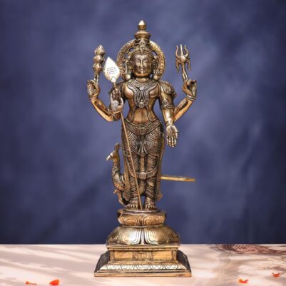 Brass Murugan Idol 19 Inches Height