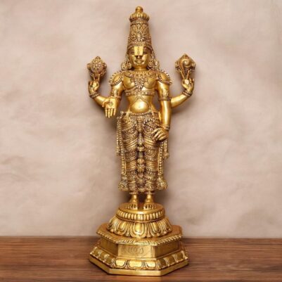 Brass Tirupati Balaji idol standing height 40 inches