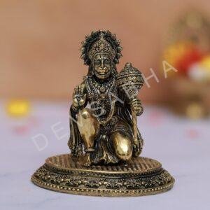 Antique Brass hanuman murti 3.5 inches