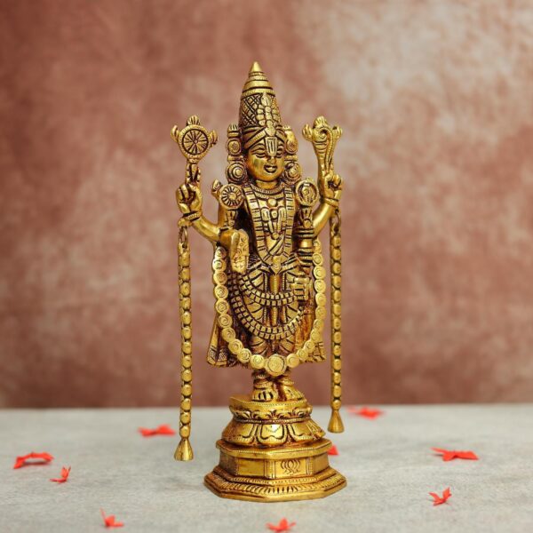 Balaji Brass Idol 11 Inch for Home Temple