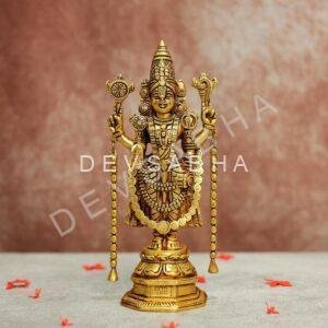 Brass Tirupati Balaji Idol 11 Inches