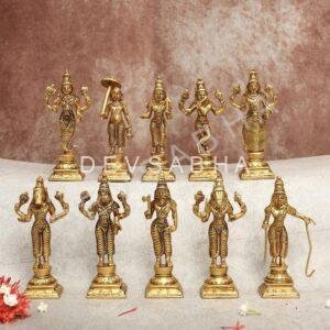 Brass Dashavatar Idol 6 Inches