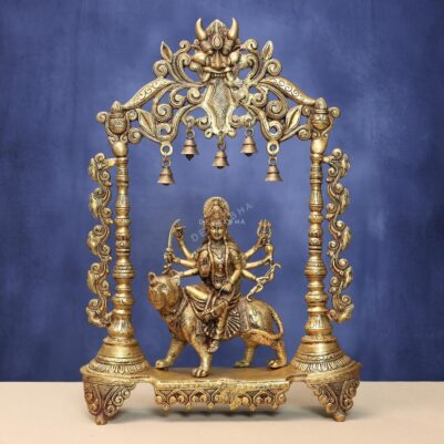 Brass durga idol height 25 inches