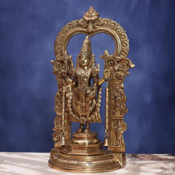 Antique Brass Tirupati Balaji Idol – 22 Inch