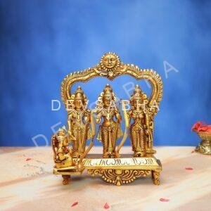 Brass Ramdarbar Idol 10 Inch Divine and Beautiful Decorative Murti