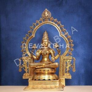 Brass Laxmi Idol Height 32 Inch Divine and Beautiful Decorative Murti Statue