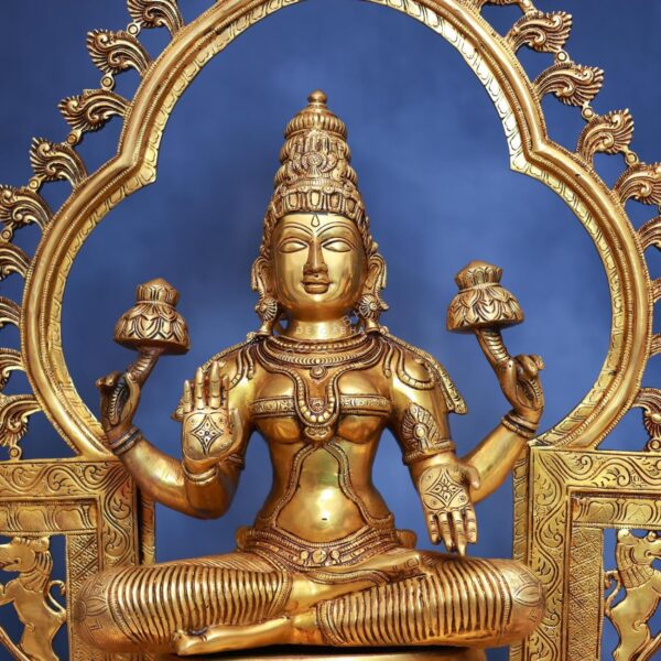 Brass Laxmi Idol Height 32 Inch Divine and Beautiful Decorative Murti Statue