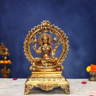 Brass Laxmi Idol 13 Inch Divine and Beautiful Decorative Murti Statue