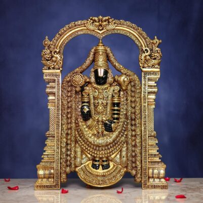 Black brass Tirupati Balaji wall hanging 25.6 inch pure brass Venkateswara wall decor Devsabha