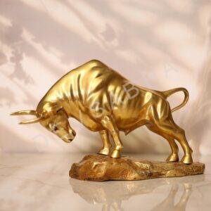 Brass Charging Bull Height 8 inches