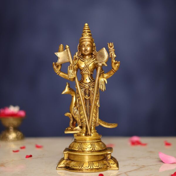Brass Murugan Idol 8.8 Inch Divine and Beautiful Decorative Murti Statue