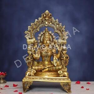 Brass Laxmi Idol Height 17.5 Inch
