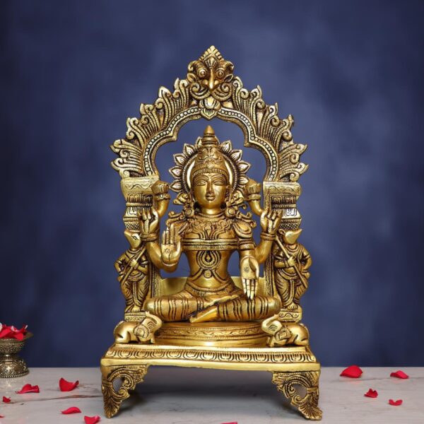Brass Laxmi Idol Height 17.5 Inch