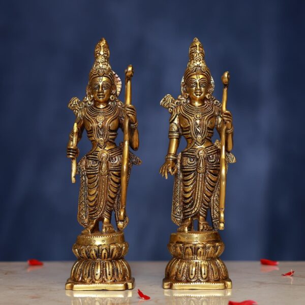 Brass Ram Darbar Idol handcrafted height 1 feet
