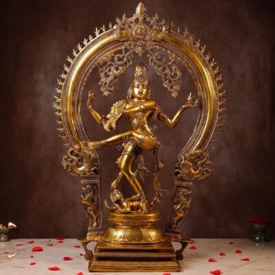 Large Size Brass Nataraj Idol Height 25.5 Inch