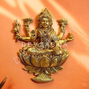 Brass Wall Hanging Laxmi Idol 12.5 Inch