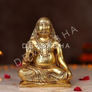 Brass Raghavendra Swamy Idol – 5.5 Inch