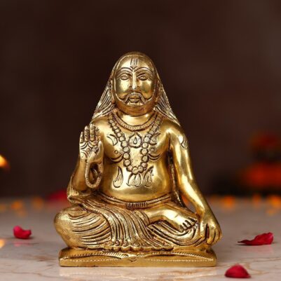 Brass Raghavendra Swamy Idol – 5.5 Inch