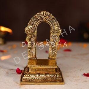 Brass Small Singhasan Height  5.1 Inch