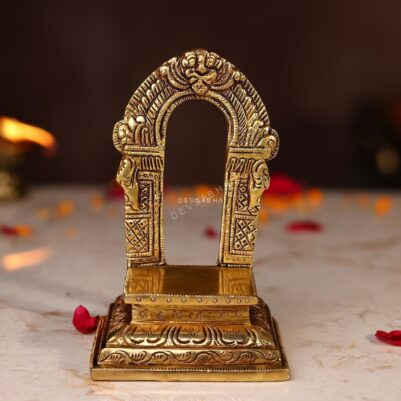 Brass Small Singhasan Height 5.1 Inch