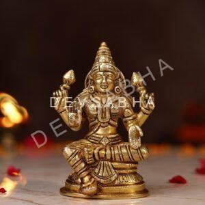 Brass Goddess Laxmi Idol Height 5 Inch