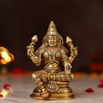 Brass Goddess Laxmi Idol Height 5 Inch
