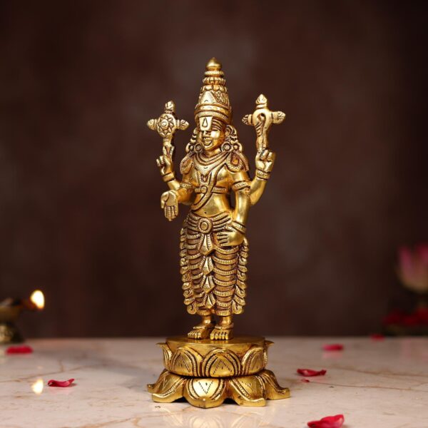 Lord Venkateswara Brass Idol – 10.2 Inch